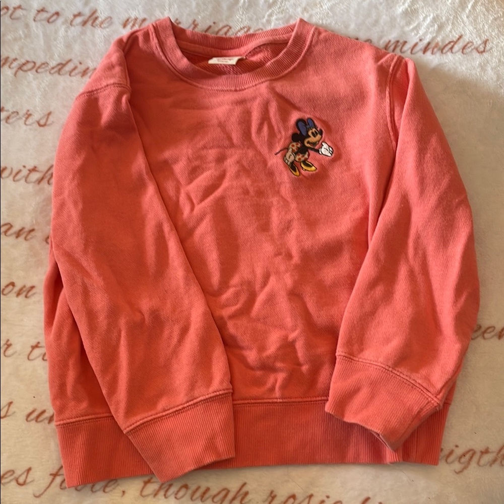 Uniqlo Disney Pink Sweatshirt Minnie Mouse size 5-6